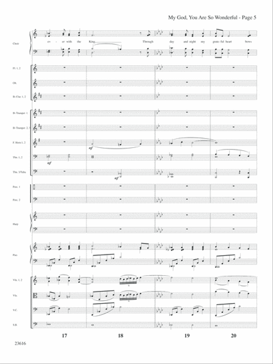 My God, You Are So Wonderful Choir scores gallery preview page 6