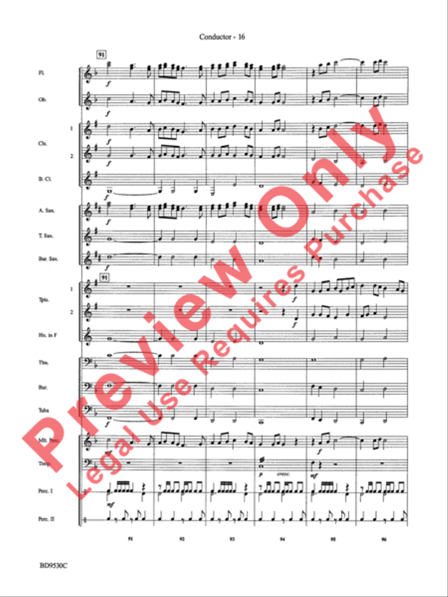 Shaker Variants Concert Band scores gallery preview page 19