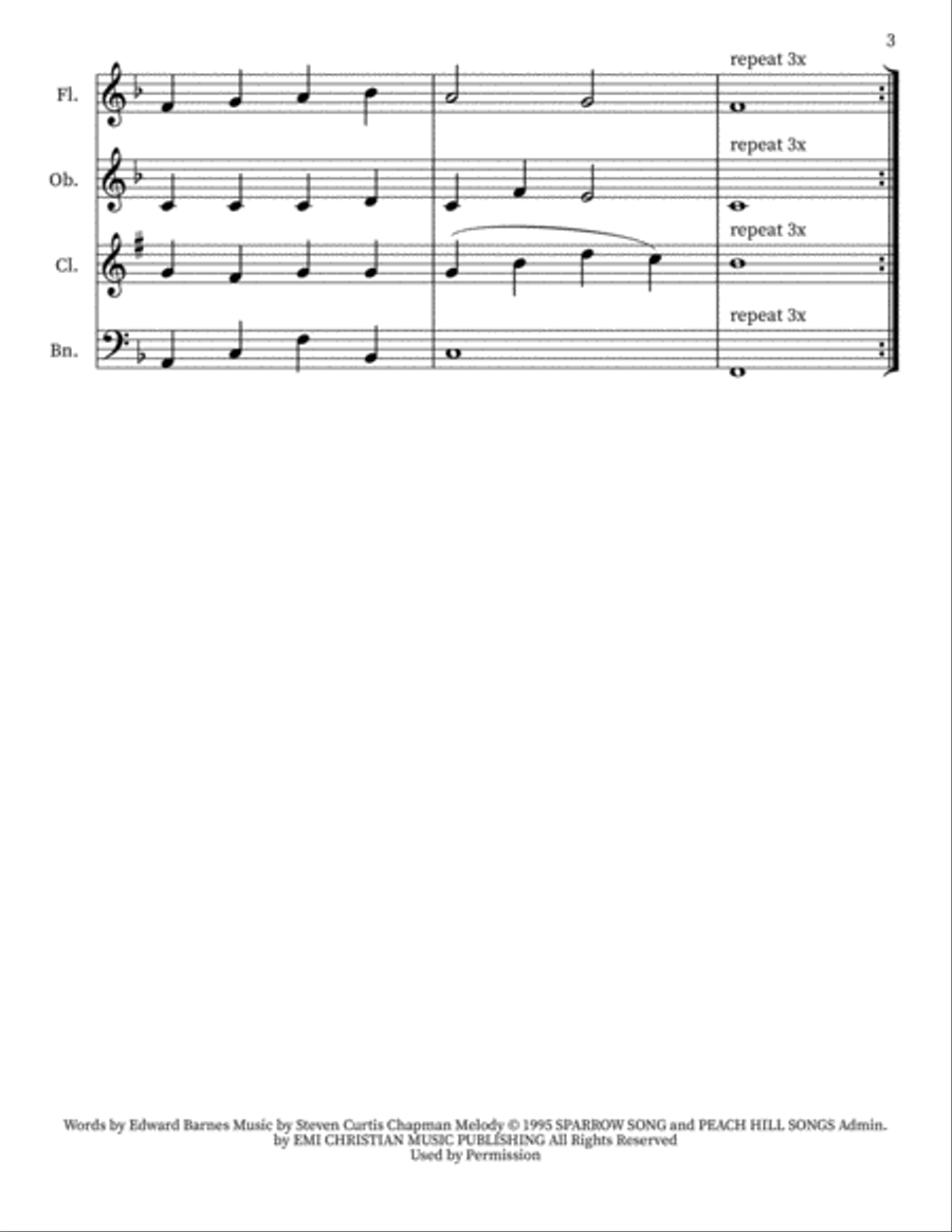 Angels We Have Heard On High Woodwind Quartet scores gallery preview page 3
