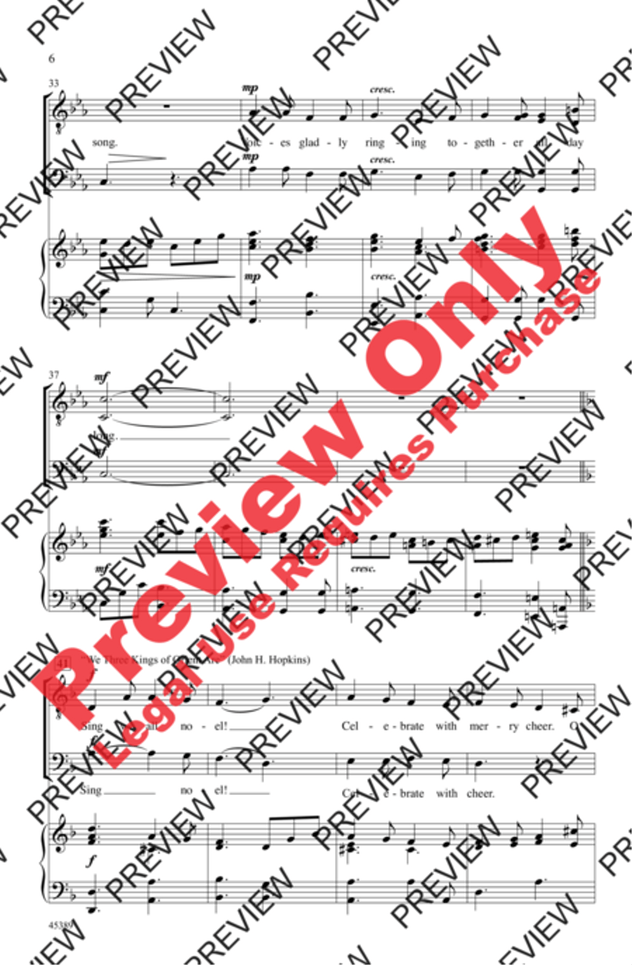 Sing We All Noel! Men's Choir scores gallery preview page 5