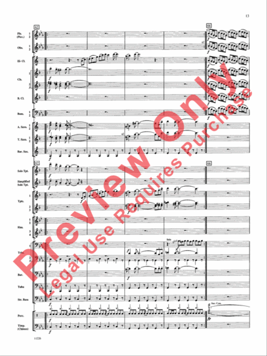 American Jazz Suite American Jazz Suite Concert Band scores gallery preview page 14