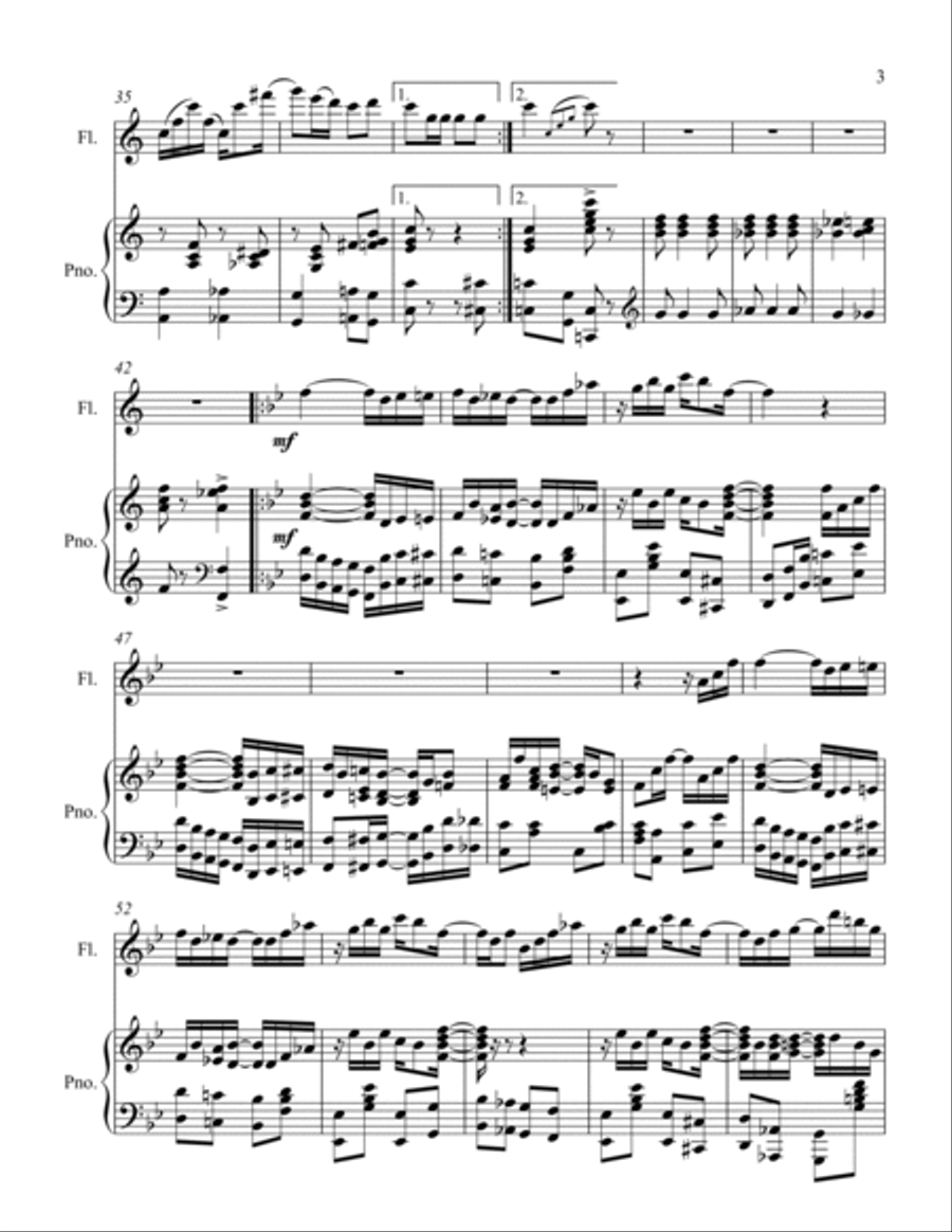 The Cascades The Cascades Flute Solo scores gallery preview page 3
