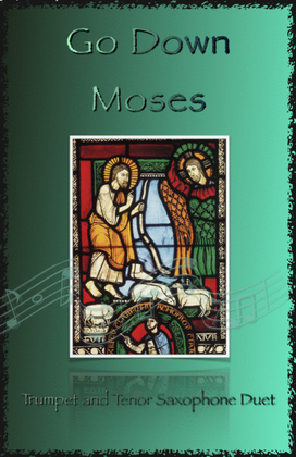 Book cover for Go Down Moses, Gospel Song for Trumpet and Tenor Saxophone Duet