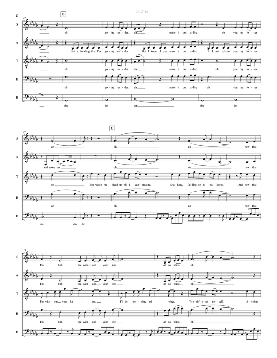 Stitches 4-Part scores gallery preview page 2