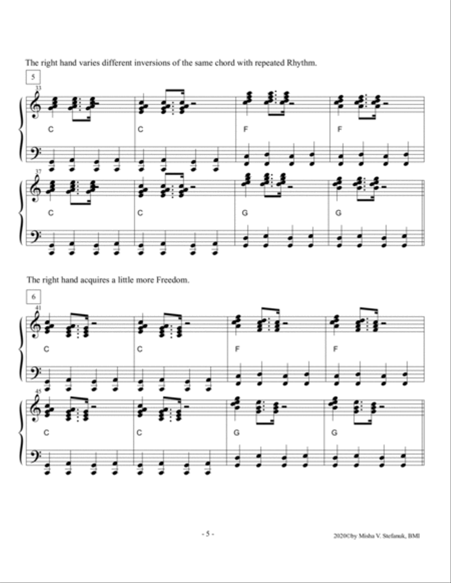 Got the Blues, complete piano blues method Piano Method scores gallery preview page 5
