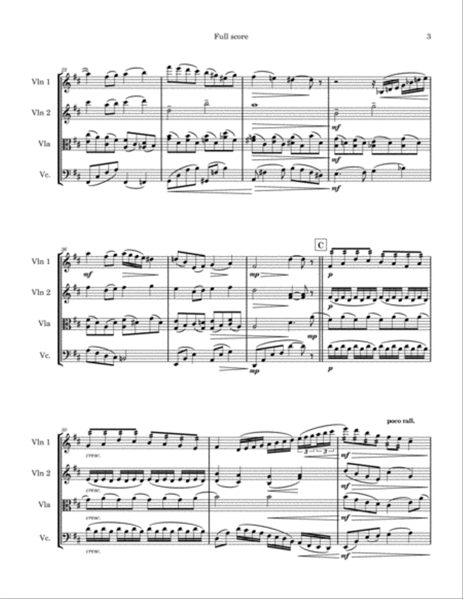 Over The Rainbow (from The Wizard Of Oz) String Quartet scores gallery preview page 3