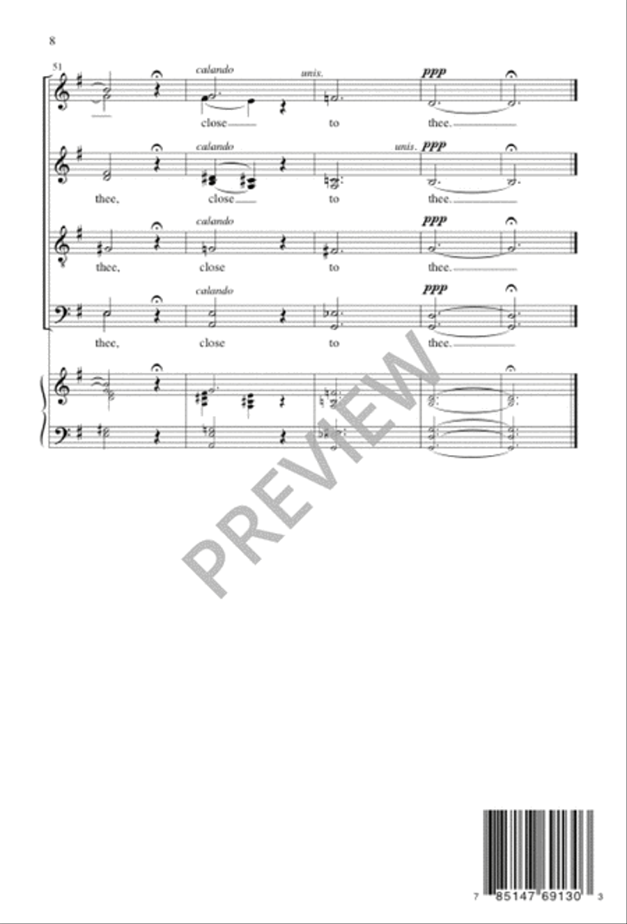 Close to Thee Divisi scores gallery preview page 9