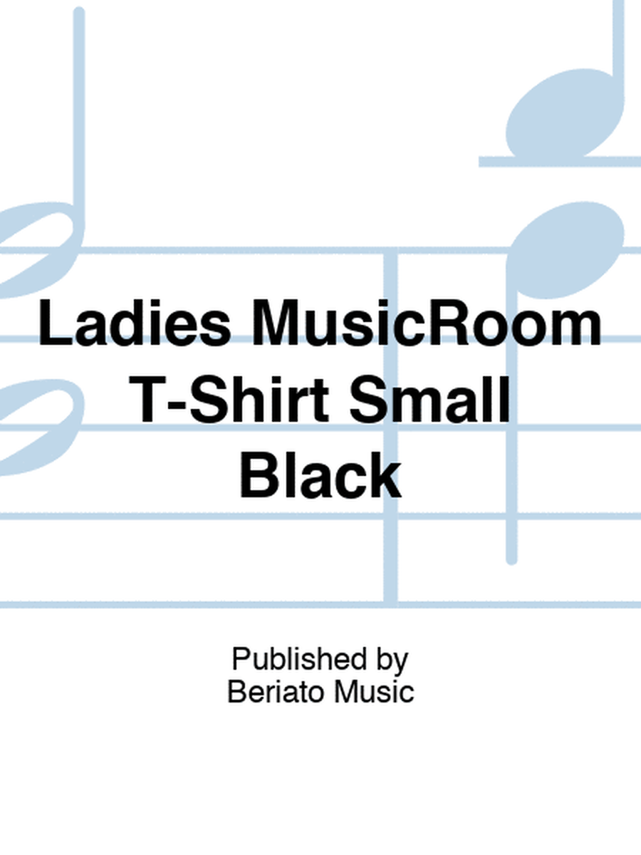 Ladies MusicRoom T-Shirt Small Black