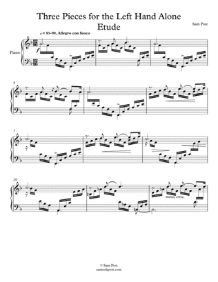 Three Pieces for the Left Hand Alone, op. 47