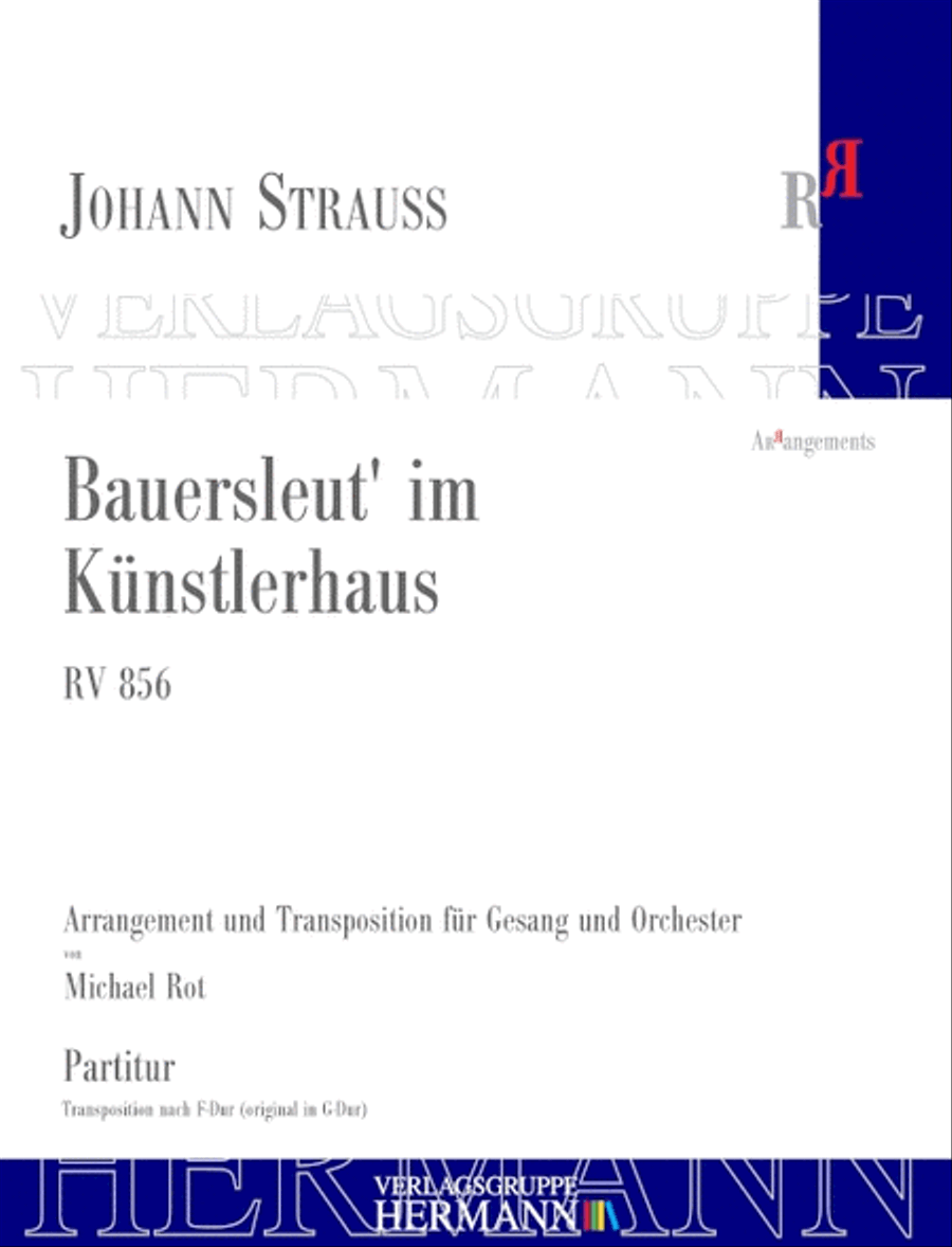 Bauersleut' im Kuenstlerhaus RV 856 Orchestra scores gallery preview page 1