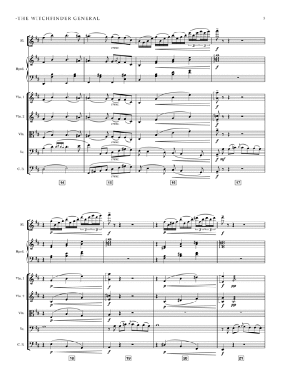 The Witchfinder General - Chamber Edition - Score Only Score scores gallery preview page 5