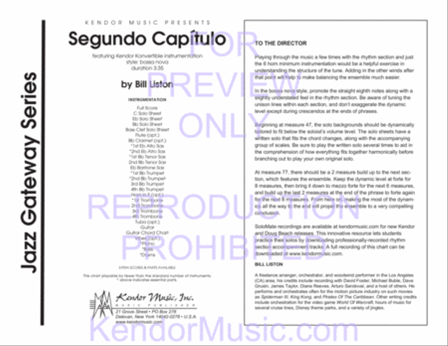 Segundo Capitulo Jazz Ensemble scores gallery preview page 2