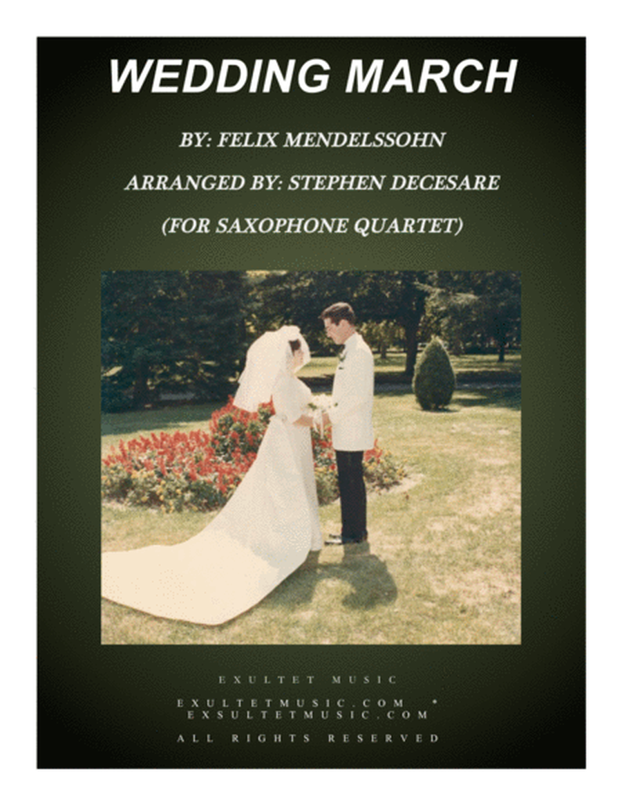 Wedding March (for Saxophone Quartet and Organ) image number null