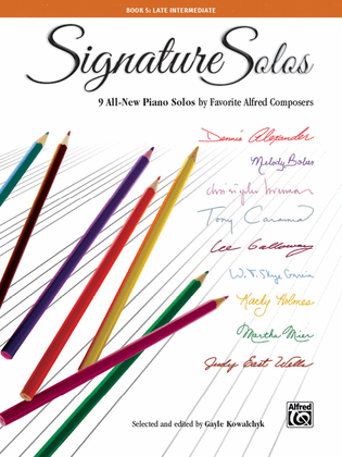 Book cover for Signature Solos, Book 5