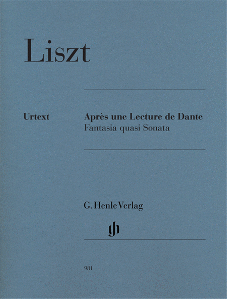 Après une lecture de Dante – Fantasia quasi Sonata Piano Solo scores gallery preview page 1