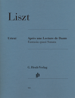 Book cover for Après une lecture de Dante – Fantasia quasi Sonata