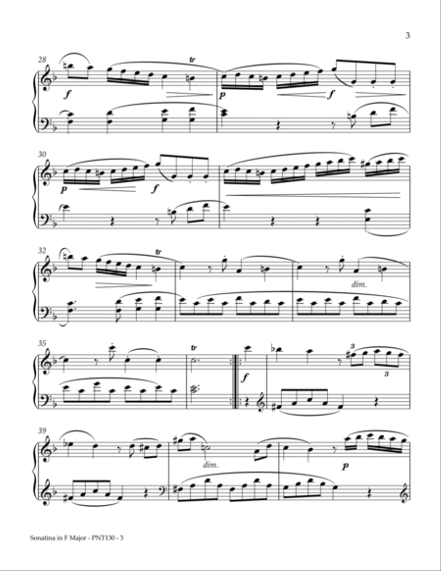 Sonatina Opus 38, Number 3 Piano Method scores gallery preview page 3