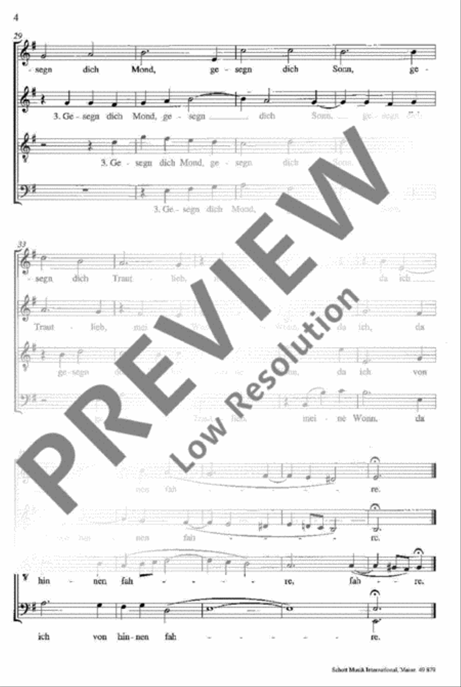 Gesegn dich Laub 4-Part scores gallery preview page 4