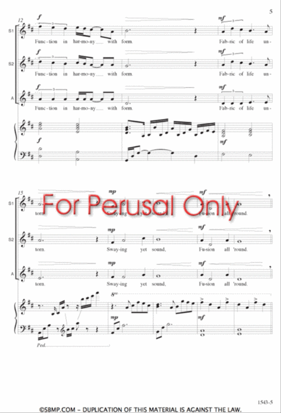 I Am Woven - SSA Octavo SSA scores gallery preview page 4