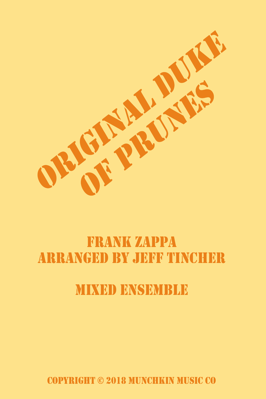 Original Duke Of Prunes Small Ensemble scores gallery preview page 1