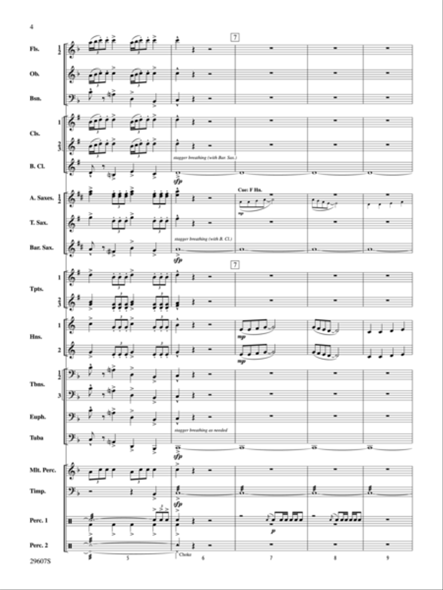Fanfare to Joy (Score only) Concert Band scores gallery preview page 3