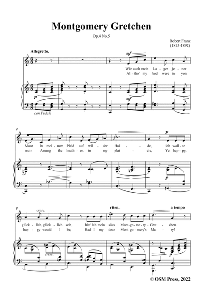Franz-Montgomery Gretchen,in C Major,Op.4 No.5