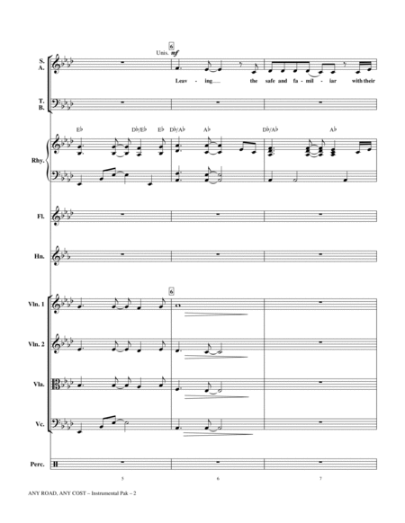 Any Road, Any Cost (arr. Keith Christopher) - Full Score