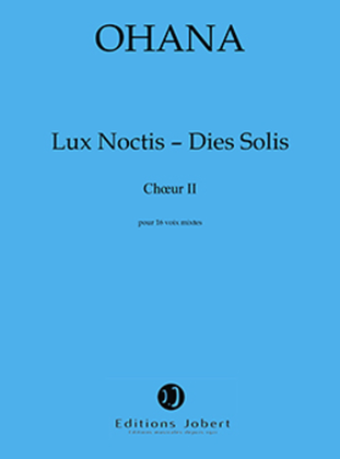 Book cover for Lux Noctis - Dies Solis