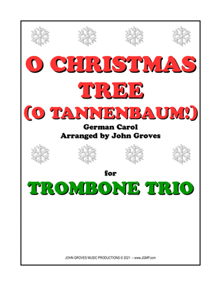 Book cover for O Christmas Tree (O Tannenbaum!) - Trombone Trio