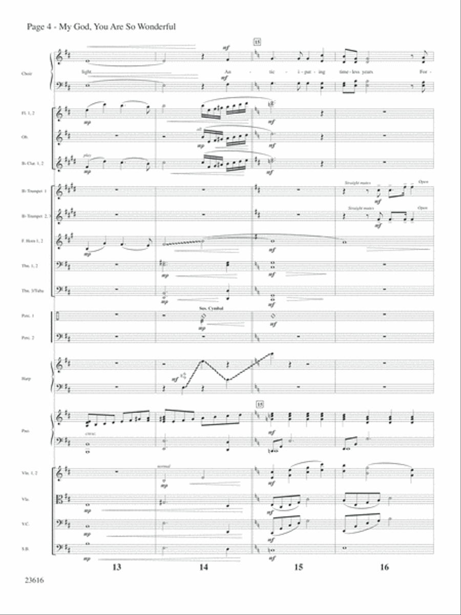 My God, You Are So Wonderful Choir scores gallery preview page 5