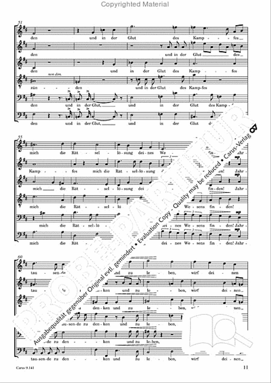Nietzsche / Gottwald: Zwei Lieder aus dem Nachlasse Choir scores gallery preview page 12