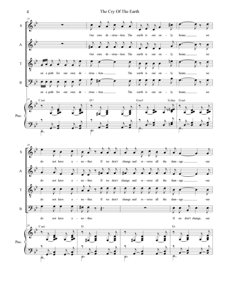 The Cry Of The Earth (SATB) image number null