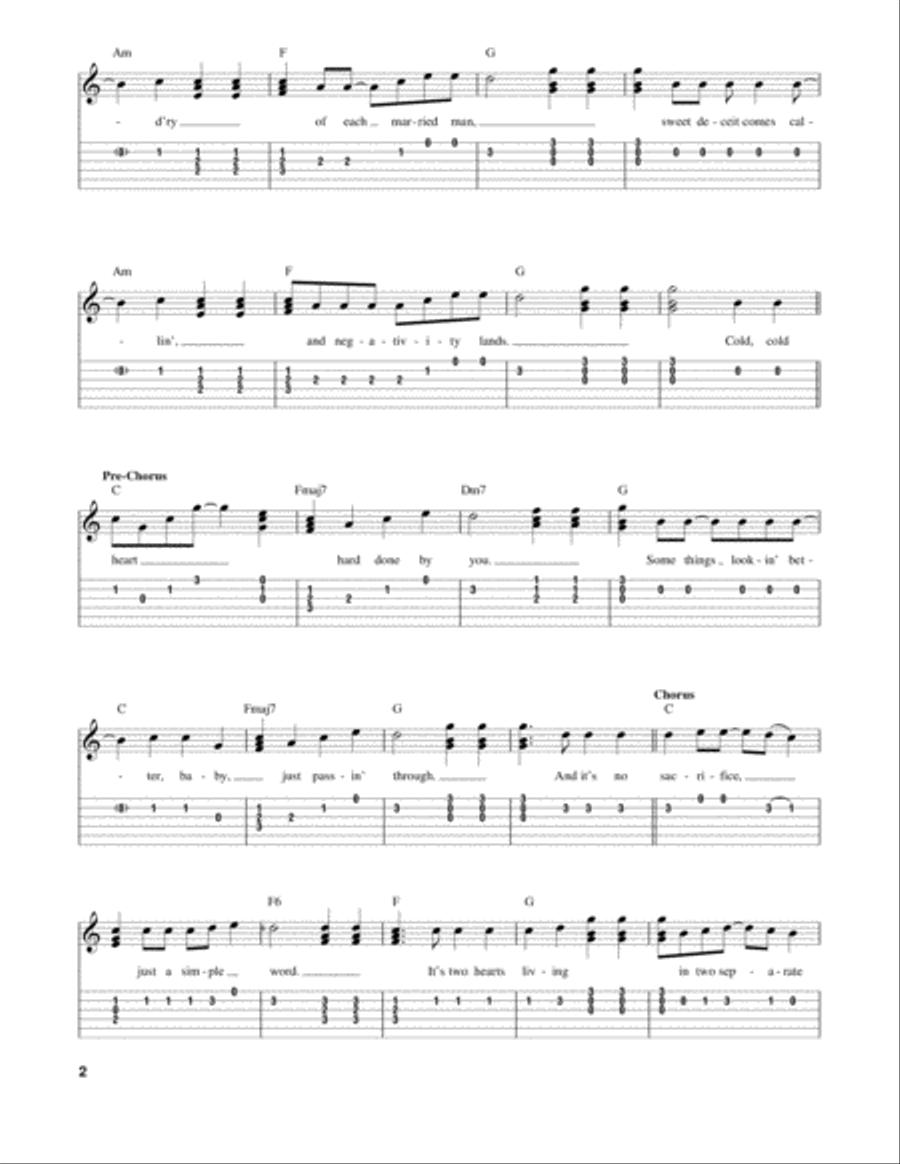 Sacrifice Acoustic Guitar scores gallery preview page 2