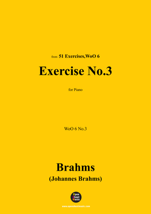 Book cover for Brahms-Exercise No.3,WoO 6 No.3,for Piano