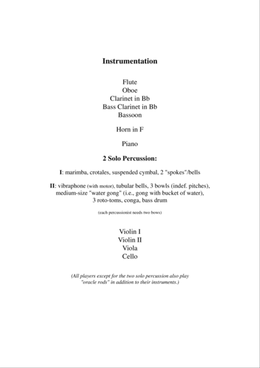 Carson Cooman: Cerulean: Double Percussion Concerto (2004) for two solo percussionists and ensemble, Chamber Orchestra scores gallery preview page 2