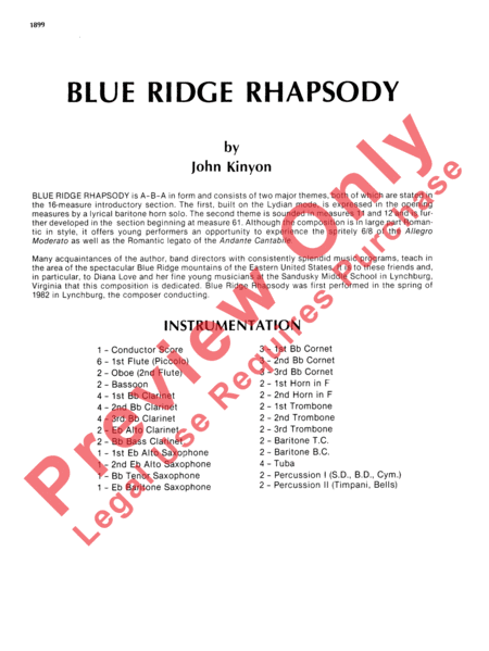 Blue Ridge Rhapsody image number null