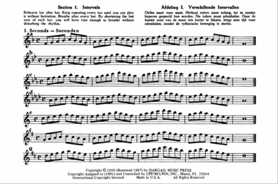 Finger Dexterity Exercises for Recorders in F