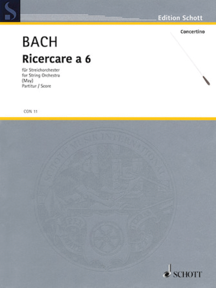 Bach Js Ricercare A6 Vln3 String Orchestra scores gallery preview page 1