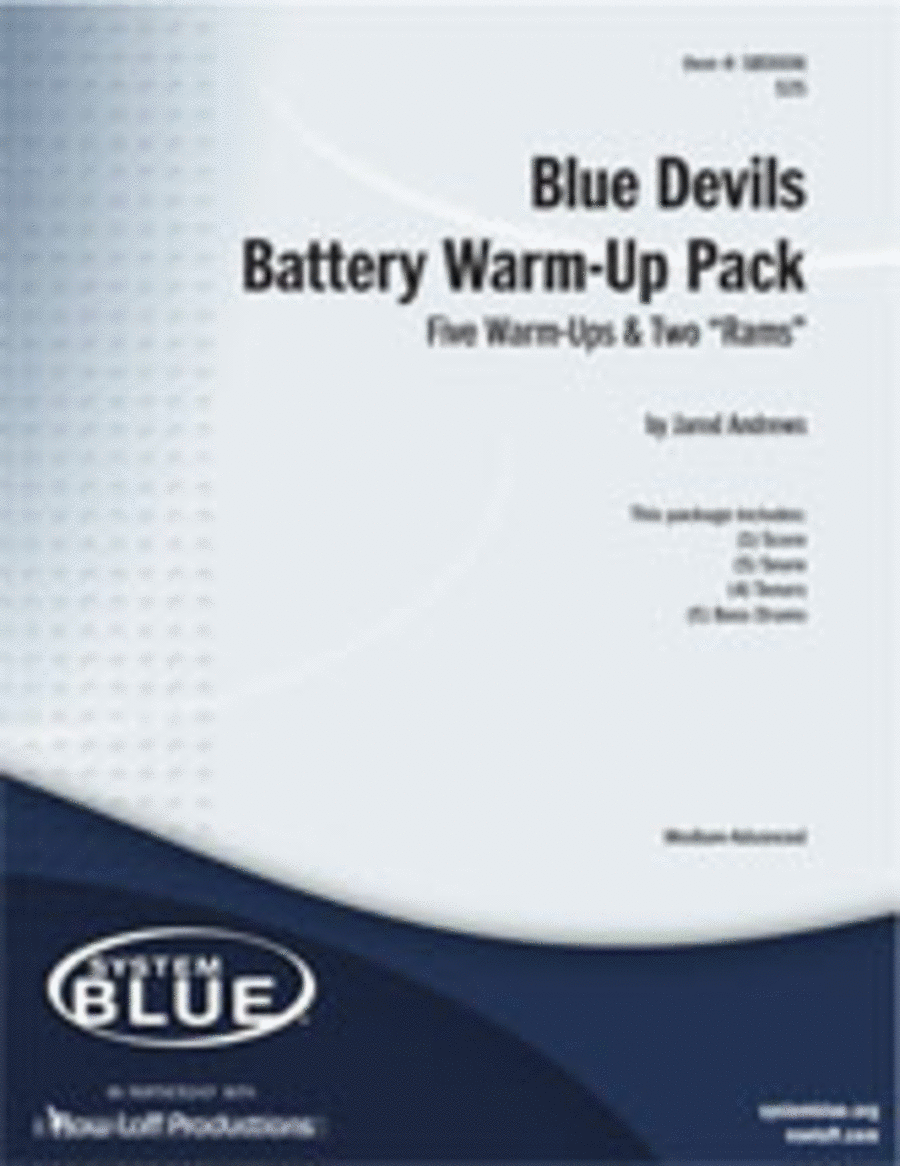 Blue Devils Battery Warm-Up Pak Percussion Ensemble scores gallery preview page 1