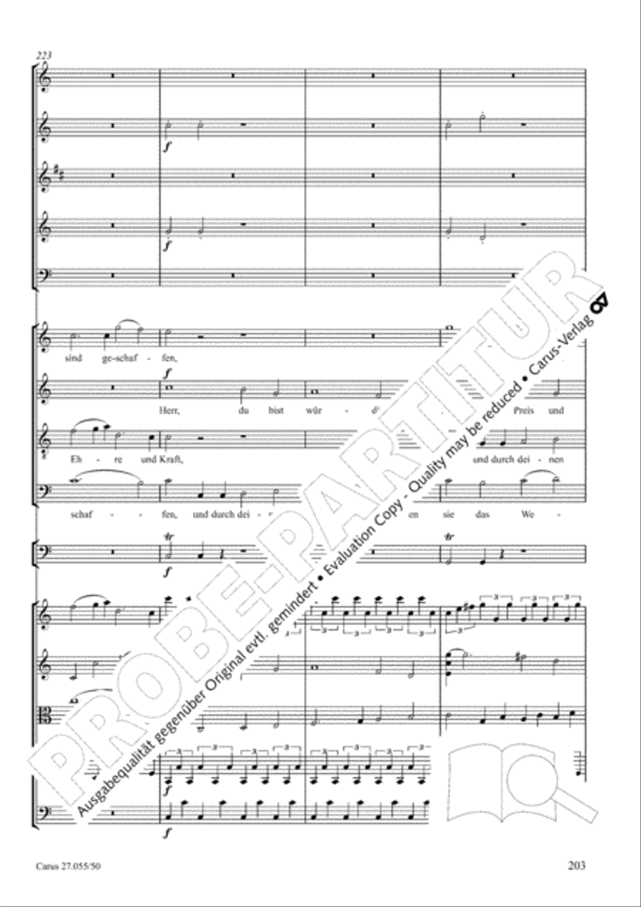 Ein Deutsches Requiem (German Requiem) 4-Part scores gallery preview page 210