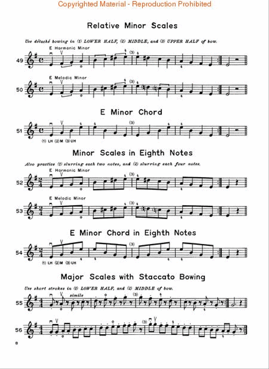 Scales in First Position for Violin