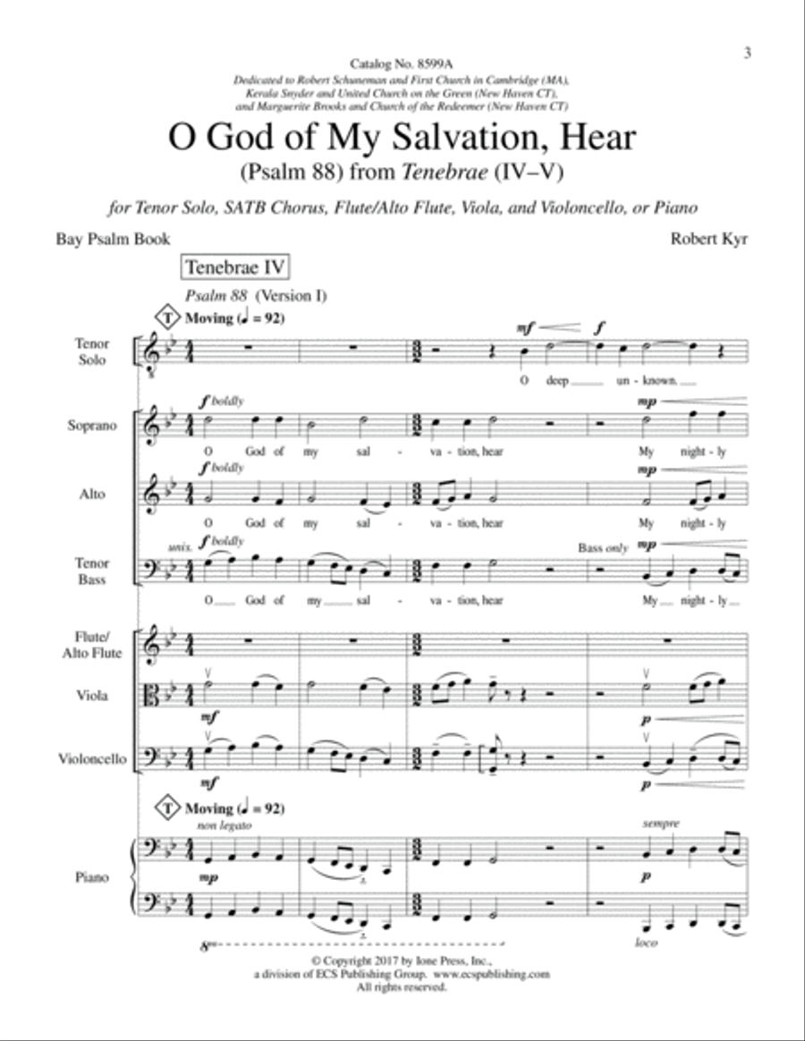 O God of My Salvation, Hear (Psalm 88): from Tenebrae (IV-V) Choir scores gallery preview page 2