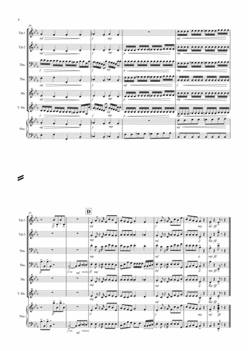 Miniature Overture (Fantasia from Nutcracker) for Brass Quartet image number null