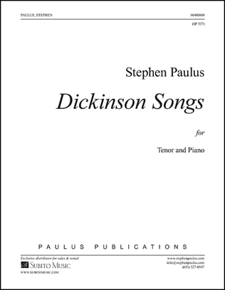 Book cover for Dickinson Songs