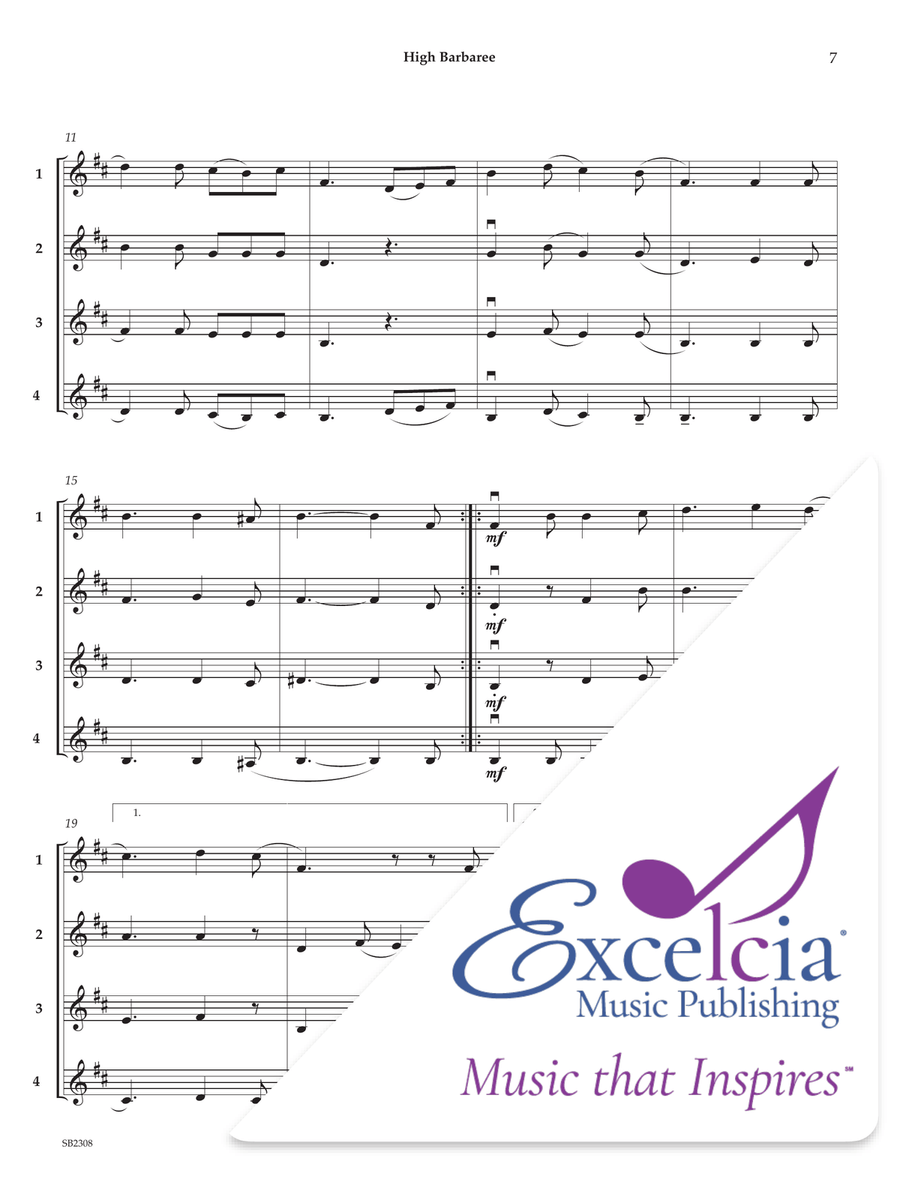 Adaptable Quartets (Sea Shanties) Violin scores gallery preview page 8