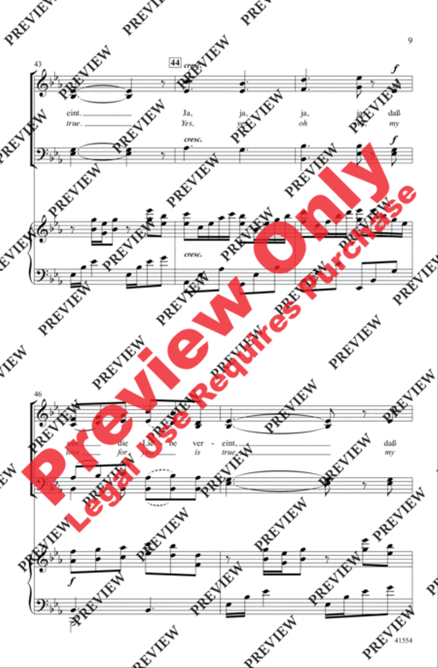 Du, Du Liegst Mir im Herzen 4-Part scores gallery preview page 9