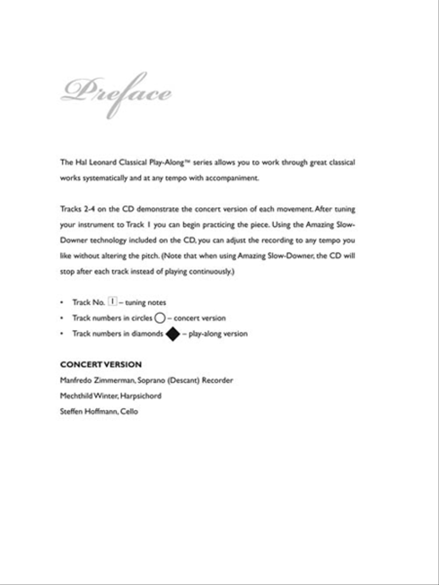 Soprano (Descant) Recorder Suite No. 9 