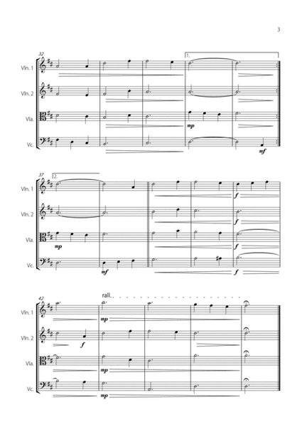 "Amazing Grace" (Easy String Quartet) image number null