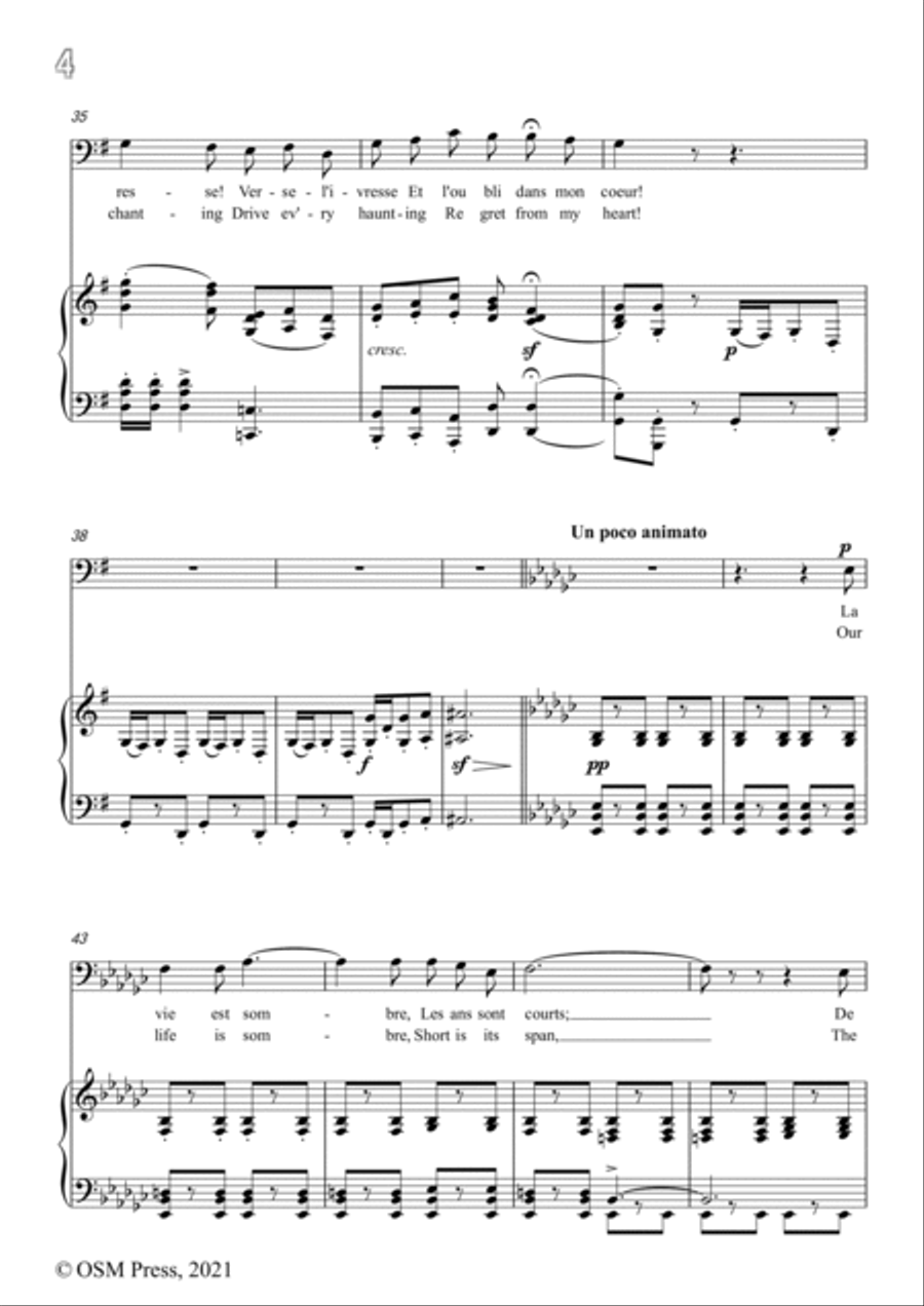 A. Thomas-O vin,dissipe le tristesse,in G Major,from Hamlet,for Voice and Piano Voice Solo scores gallery preview page 6