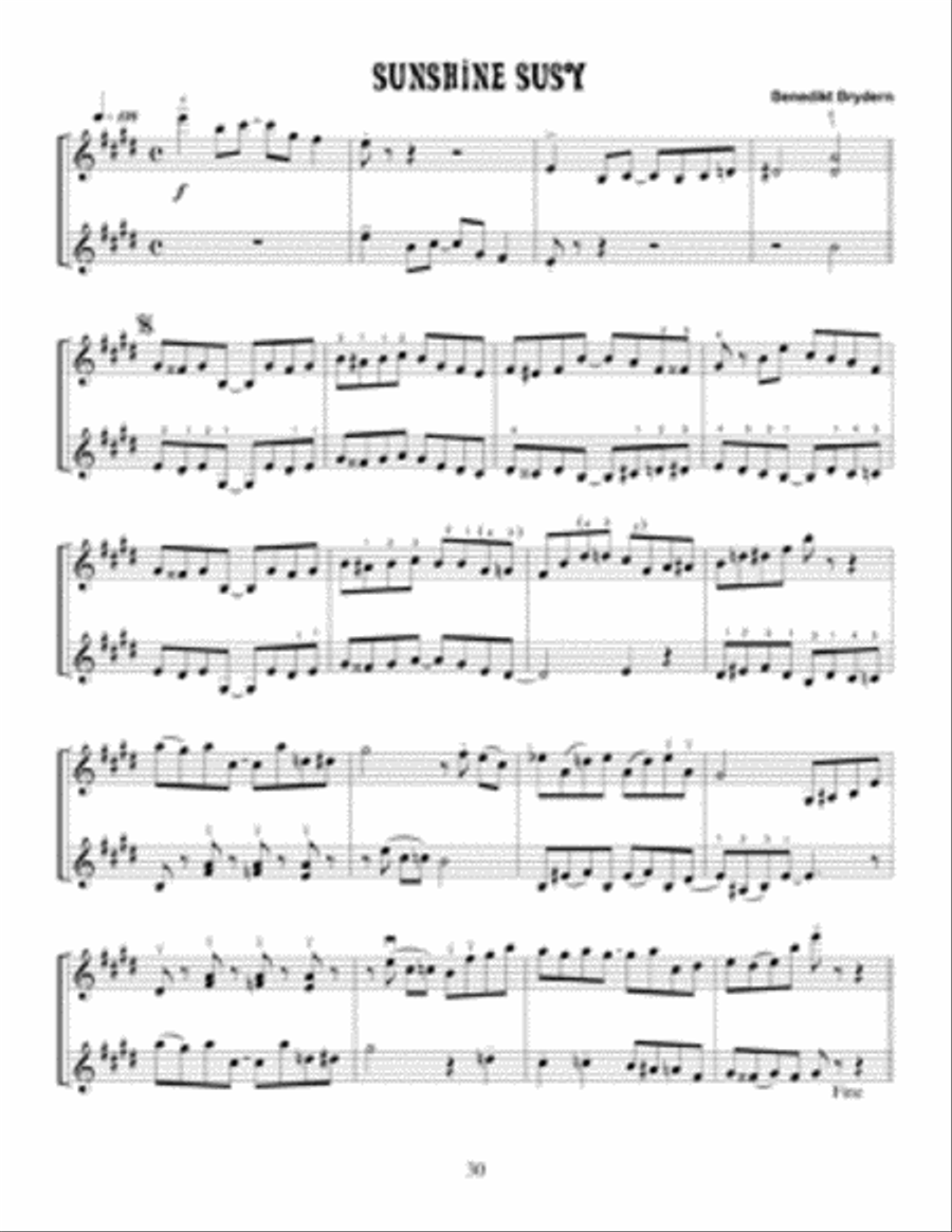 Ragtimes for Two Violins Violin scores gallery preview page 3